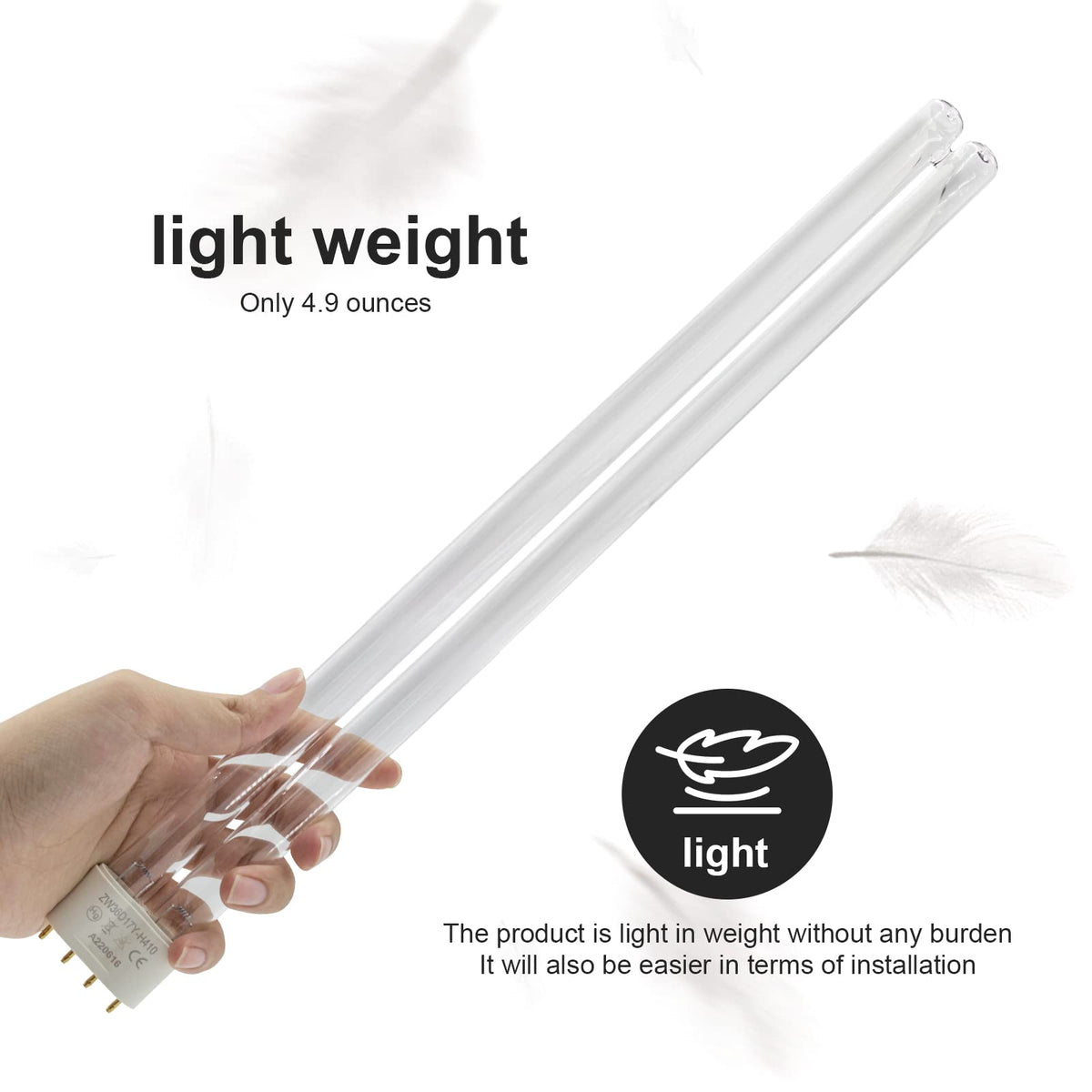 Two 36W 36 Watt UV Bulb Lamp 2G11 Base