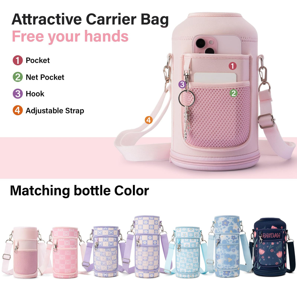 Insulated Water Bottle w (Mother's Gift / 64 Ounces)