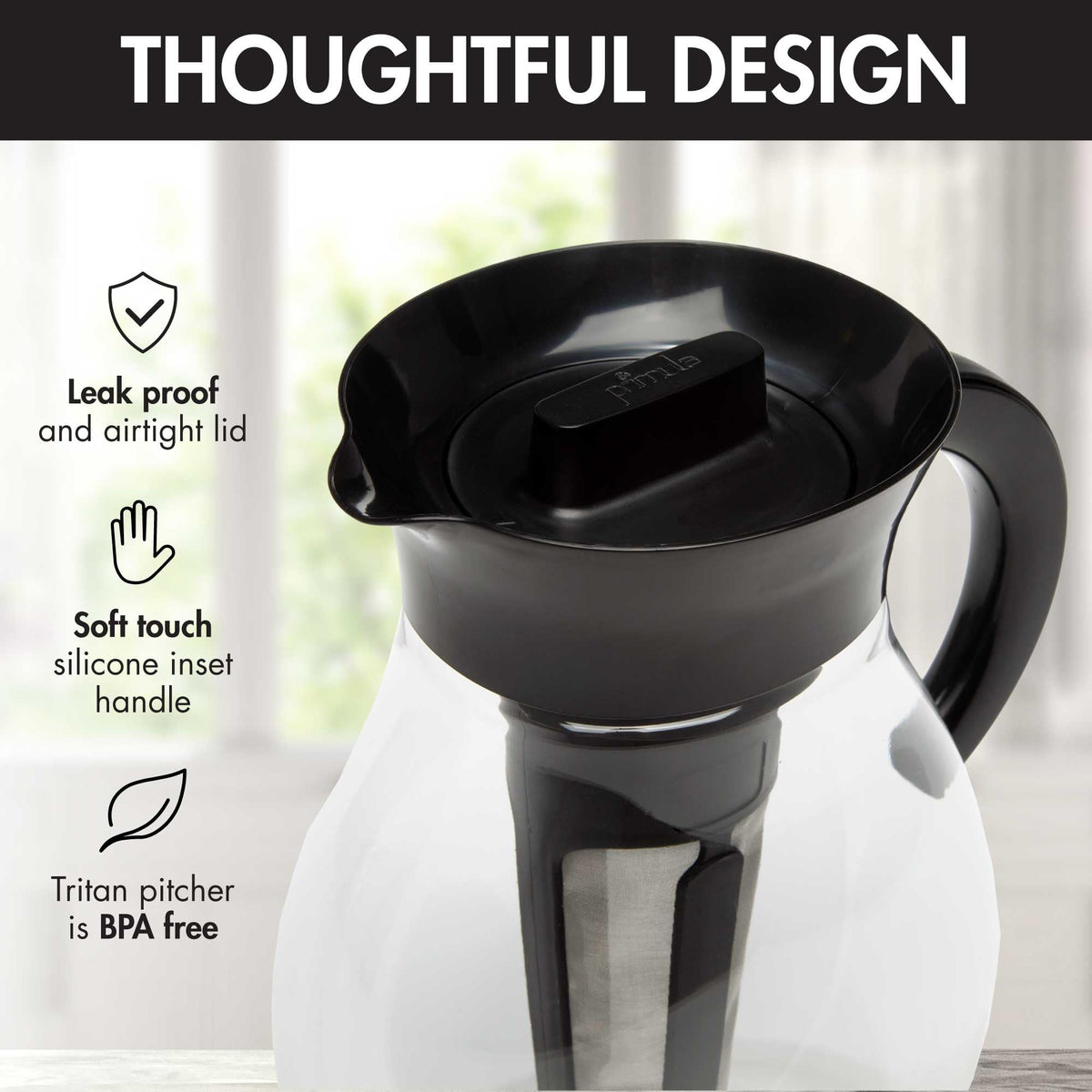 The Big Iced Tea Maker and Infuser (Black / 128 Ounces / Pitcher)