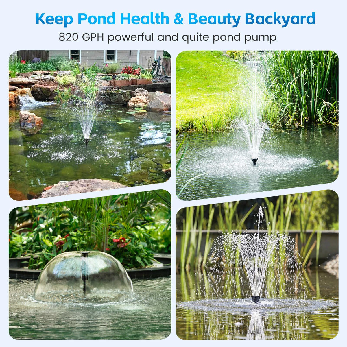Pond Filters for Outdoor Ponds (60w 820gph)